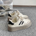 Damen Bequeme Sneakers mit verstärkter Sohle und stilvollem Design