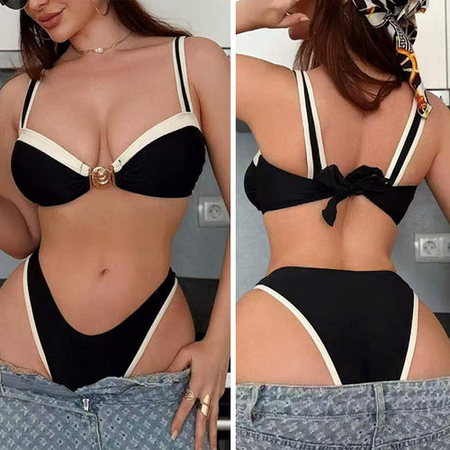 Damen Design-Bikini mit elegantem Verschluss R&B
