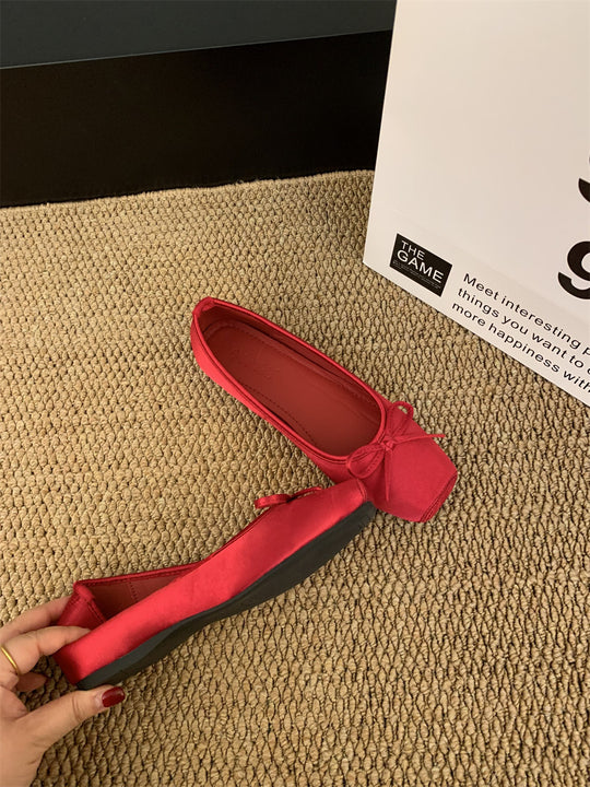 Damen Ballerina mit elegantem Schleifendetail R&B