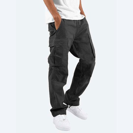 Herren Cargo-Hose mit praktischen Seitentaschen und elastischem Bund R&B