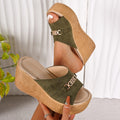 Damen Stilvolle und bequeme Plattform-Pantoletten R&B