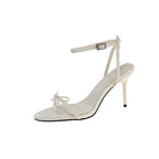Damen Elegante Slingback-Pumps mit verstellbarem Riemen und dekorativem Schleifendetail R&B