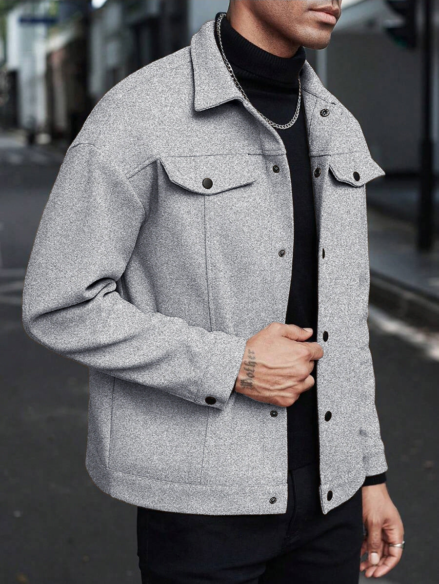 Herren moderne Freizeitjacke im lässigen Schnitt R&B