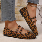 Damen Ballerinas mit verstellbarem Riemendesign und bequemer Sohle