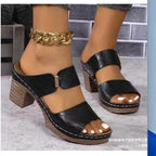 Damen Wedge-Sandalen mit komfortabler Riemenstruktur und modischem Design R&B
