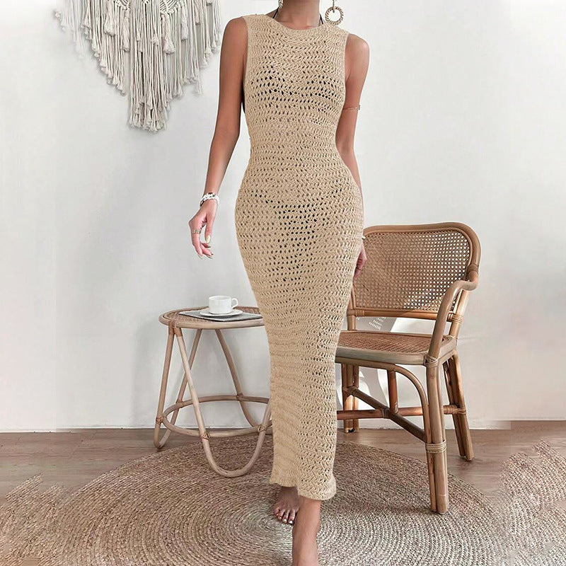 Damen langes Häkelkleid R&B