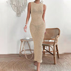 Damen langes Häkelkleid R&B