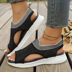 Damen Freizeitsandalen mit atmungsaktivem Obermaterial und rutschfester Sohle R&B