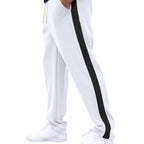 Herren Sportliche Trainingshose mit Knopf-Design und elastischem Bund R&B
