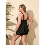 Damen Tankini-Set mit modernem Schnitt und schmeichelndem Oberteil R&B