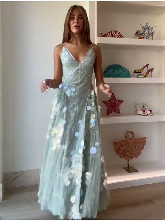 Damen Glamouröses Abendkleid mit funkelnden Details R&B