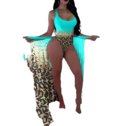 Damen Schwimmanzug mit abnehmbarer Sarong-Overlay R&B