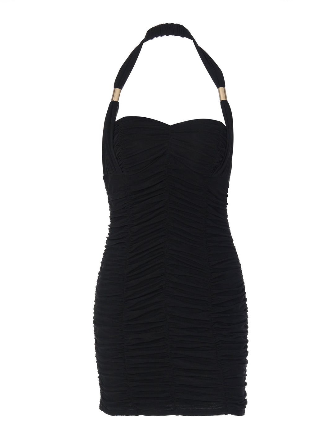 Damen Cocktailkleid mit gerafftem Design und elegantem Träger R&B