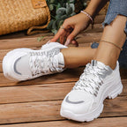 Damen Sportliche Sneakers mit atmungsaktivem Mesh-Obermaterial und komfortabler Dämpfung R&B
