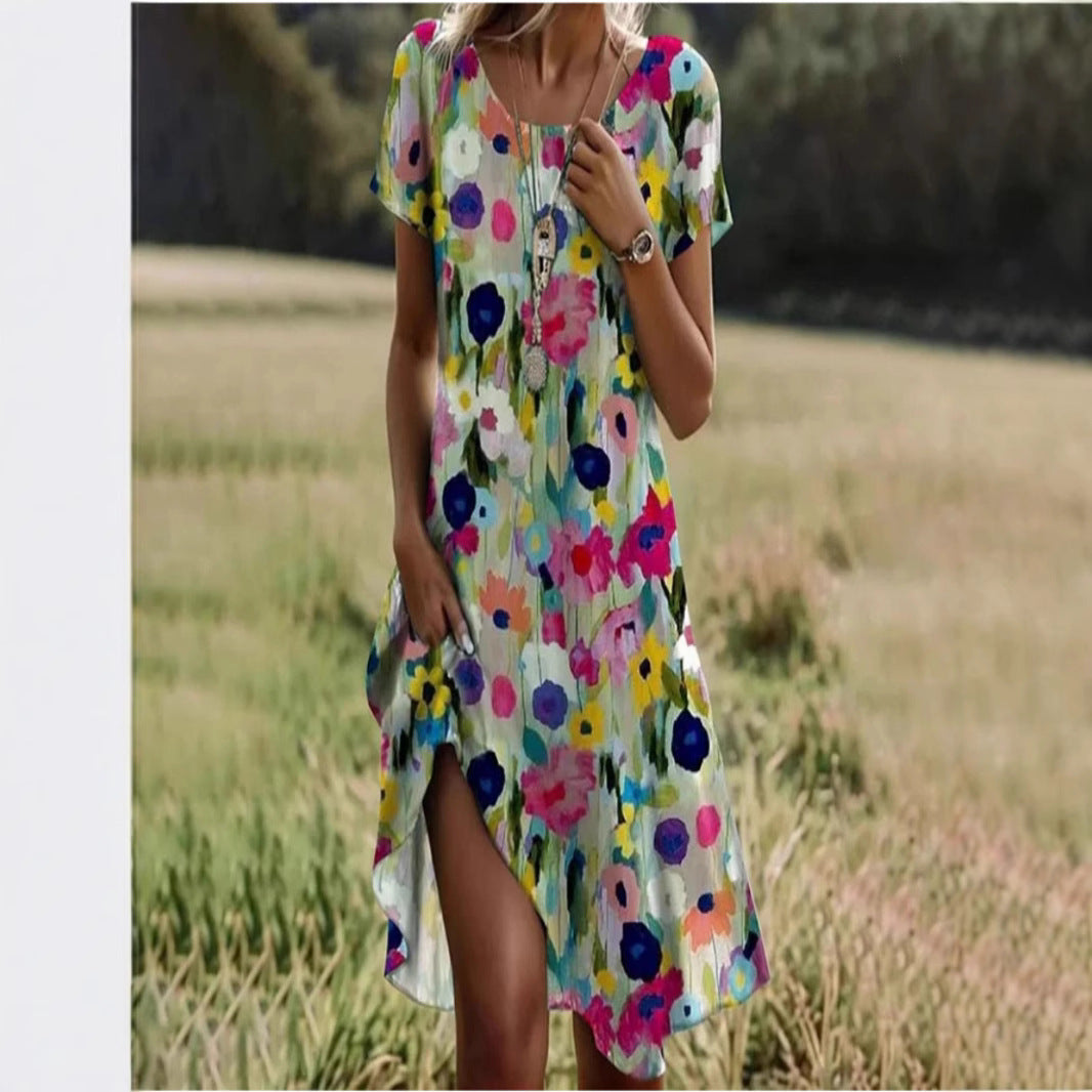 Damen Freizeitkleid mit floralem Design