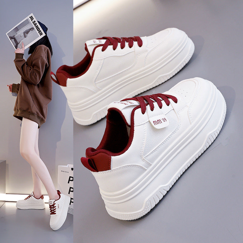Damen modische Sneaker mit eleganter Plateausohle und atmungsaktiver Struktur R&B
