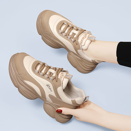 Damen Sportliche Chunky Sneakers mit rutschfester Sohle und dämpfendem Fußbett R&B