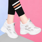 Damen Bequeme Lauf-Sneaker mit atmungsaktivem Mesh-Obermaterial und stoßdämpfender Sohle R&B