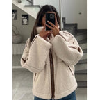 Damen Fleecejacke mit stylischen Details R&B