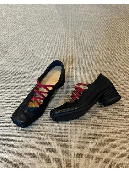 Damen Ballerinas mit modischem Schnür-Design und eleganter Passform R&B