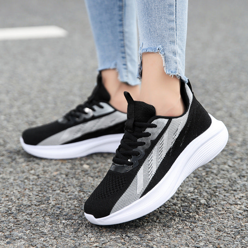 Damen Leichte und atmungsaktive Laufschuhe mit elastischem Obermaterial und flexibler Sohle R&B