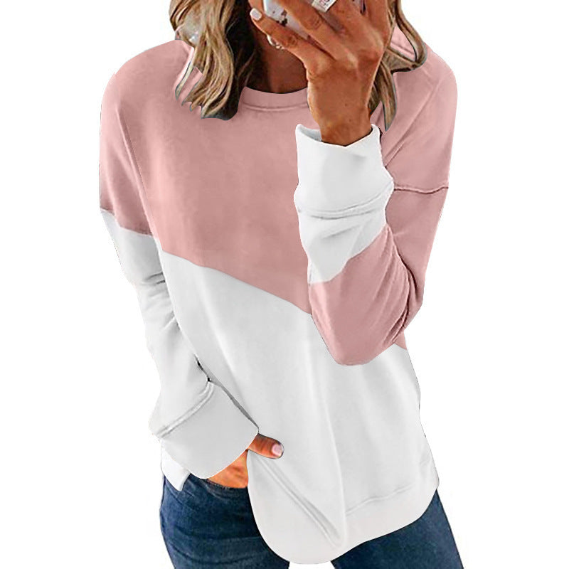 Damen Sweatshirt mit modernem Farbblockdesign und lässiger Passform R&B