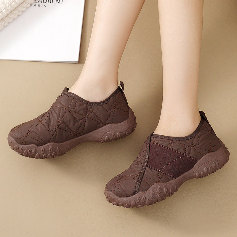 Damen Bequeme Slip-On Sneakers mit rutschfester Sohle und atmungsaktivem Obermaterial R&B