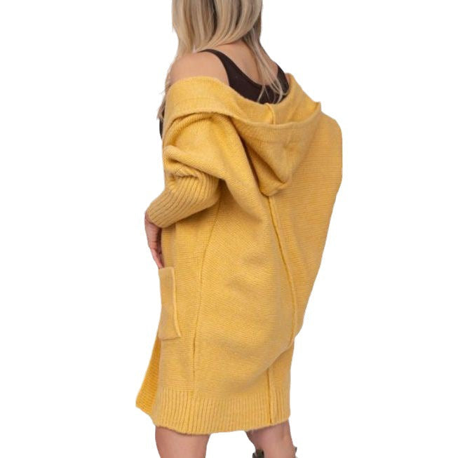 Damen Strickjacke mit Kapuze R&B