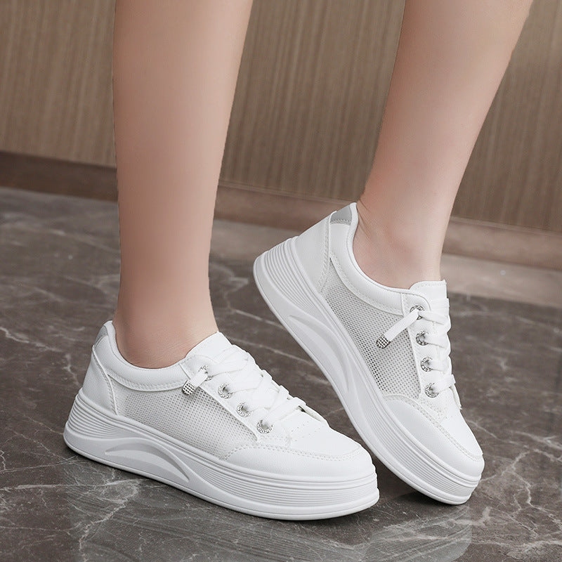 Damen modische Plateau Sneakers mit innovativer Dämpfung und atmungsaktiver Obermaterialstruktur R&B