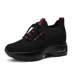 Damen Sportliche Sneakers mit atmungsaktivem Strick-Obermaterial und dämpfender Sohle