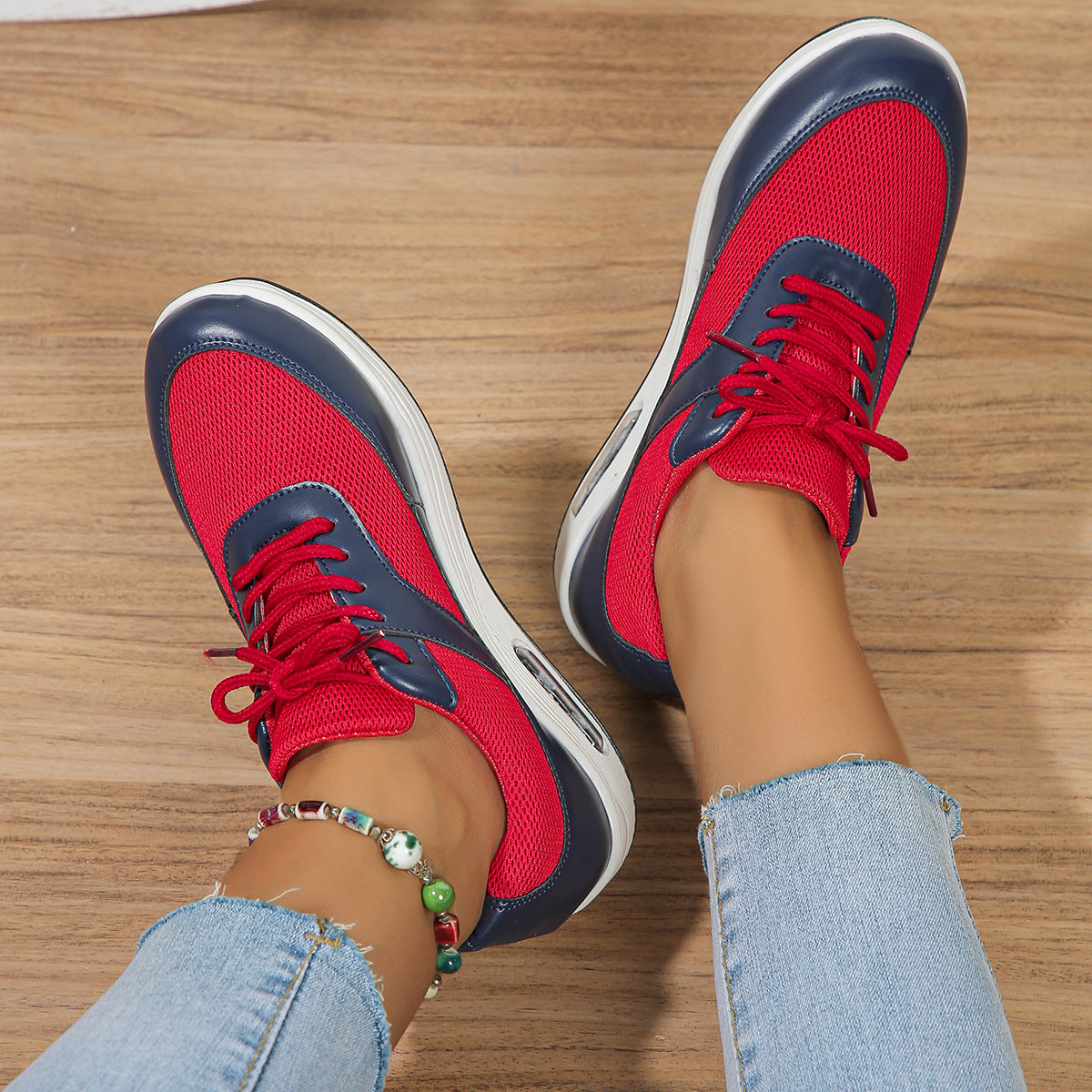 Damen Sportliche Air-Optimierte Sneakers mit atmungsaktivem Netzobermaterial R&B