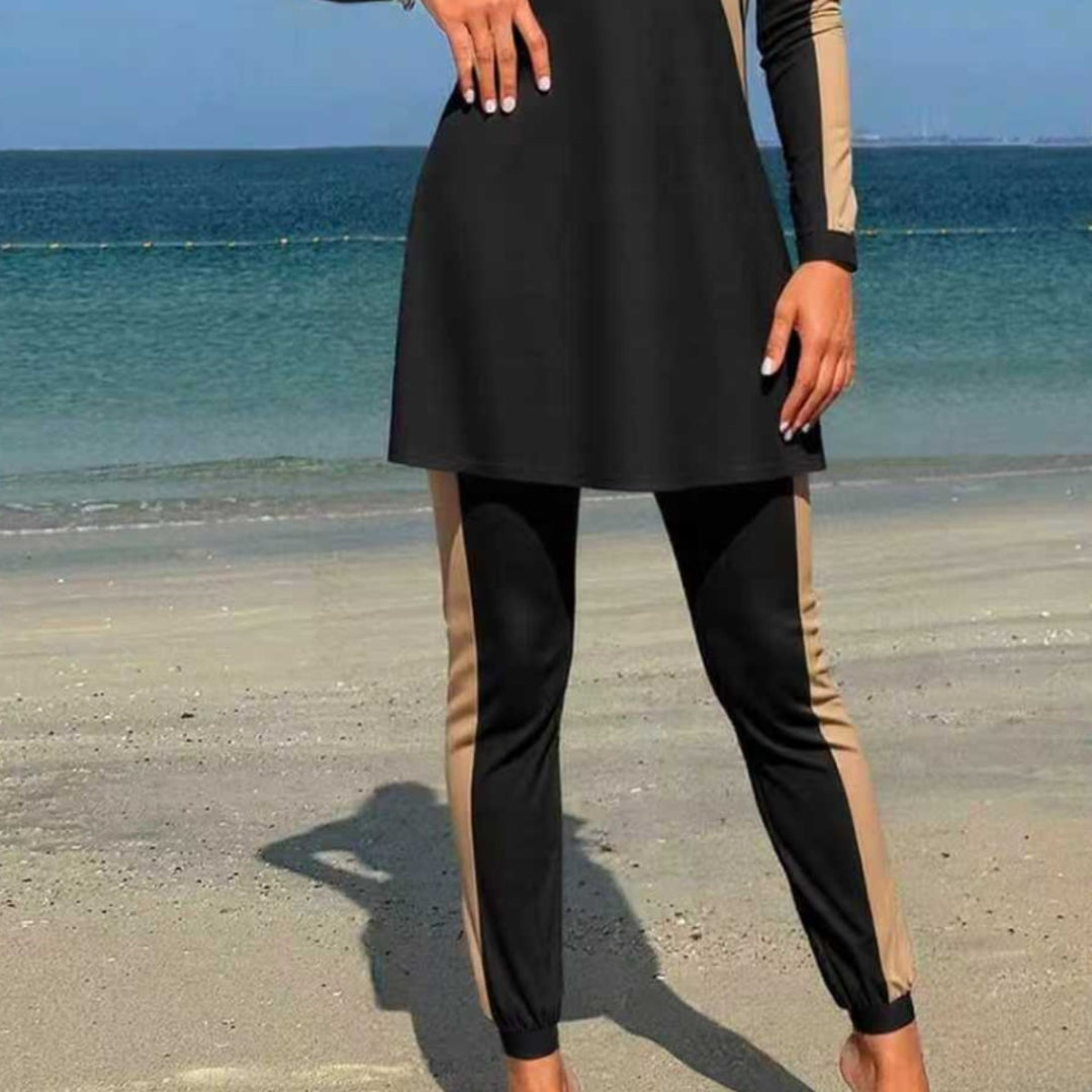 Damen Sport-Oberteil mit eleganter Leggings R&B