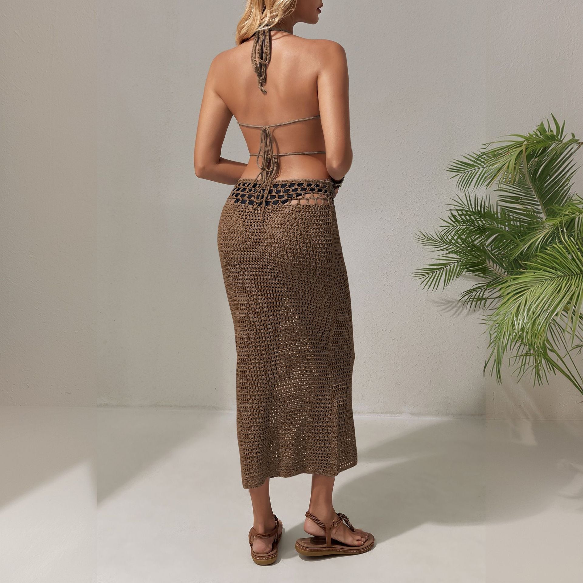 Damen luftiges Häkelkleid R&B