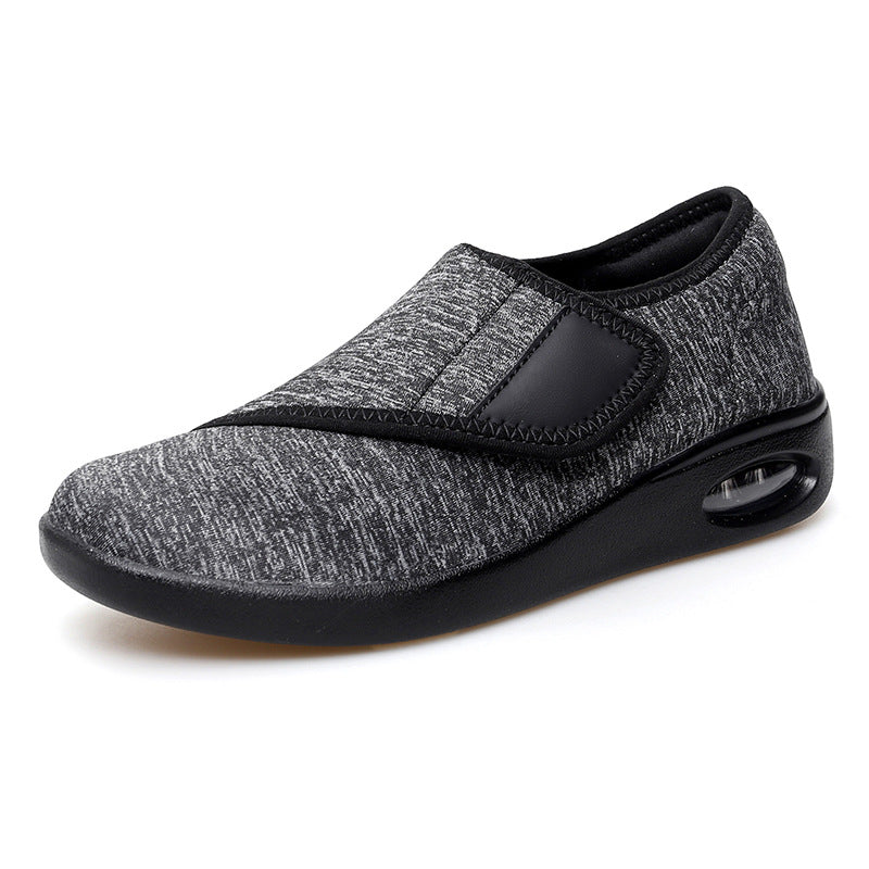 Damen Komfortable Slip-On Sneakers mit elastischem Klettverschluss R&B