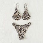 Damen Triangel-Bikini mit sexy Leopardenmuster