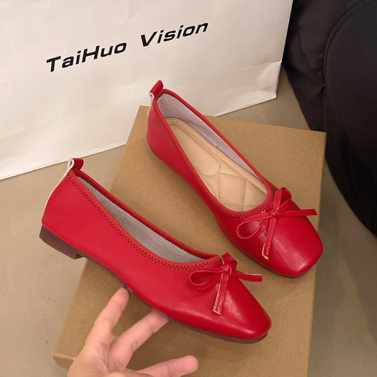 Damen Ballerinas mit süßem Schleifen-Design und komfortabler Sohle R&B