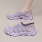 Damen Bequeme Slip-On Sneakers mit rutschfester Sohle und atmungsaktivem Obermaterial R&B