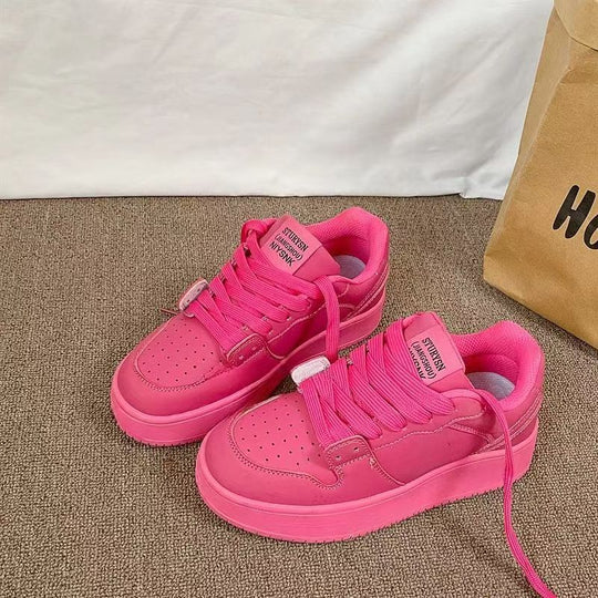 Damen Chunky Sneakers mit atmungsaktiver Oberflächenstruktur und dämpfender Sohle R&B