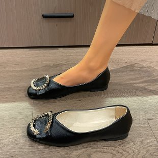 Damen Ballerinas mit extravaganten Schmuckdetails R&B