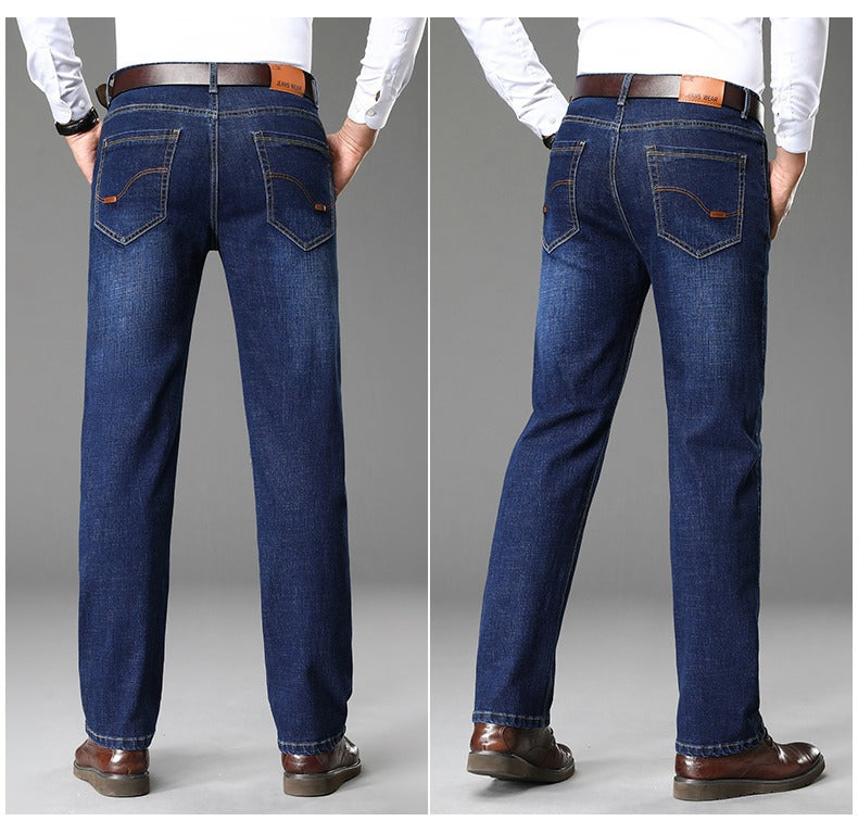 Herren klassische Jeans im lässigen Business-Stil mit besonders bequemer Passform R&B