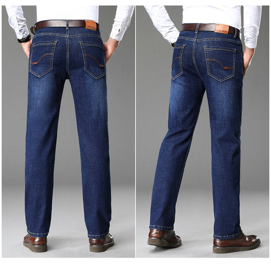 Herren klassische Jeans im lässigen Business-Stil mit besonders bequemer Passform R&B