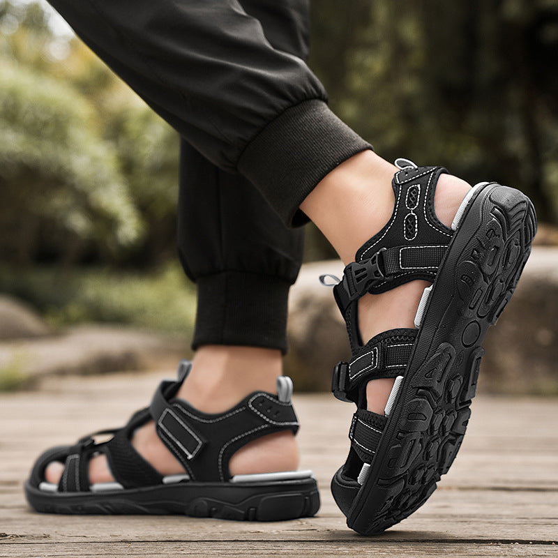 Damen Sportliche Outdoor-Sandalen mit verstellbaren Riemen und strapazierfähiger Sohle