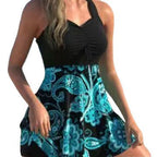 Damen Einteiliger Badeanzug mit raffiniertem Wickel-Design R&B