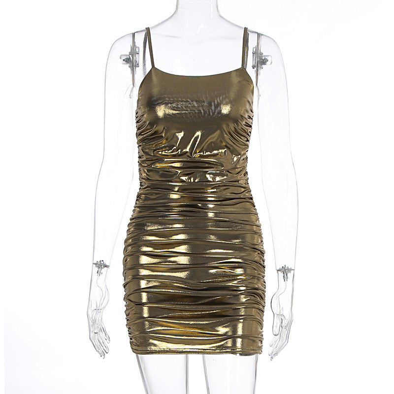 Damen figurbetontes Kleid mit raffinierten Rüschendetails R&B