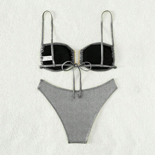 Damen Glitzernder Bikini R&B