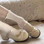 Damen Ballerinas mit dekorativer Schleifenapplikation und stabiler Sohle R&B