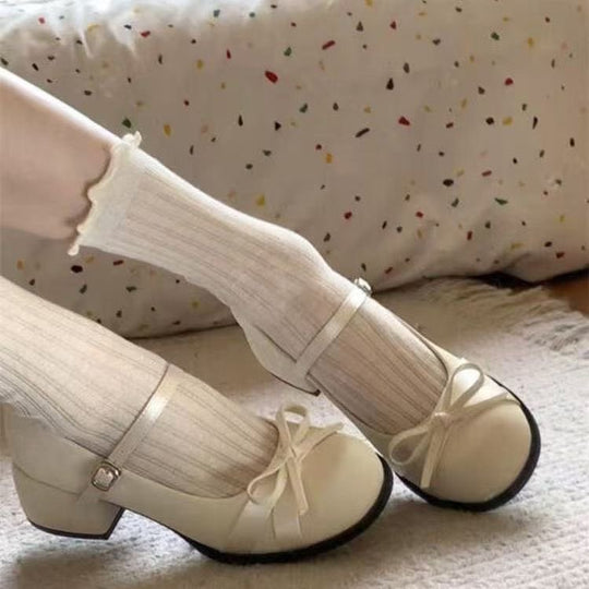 Damen Ballerinas mit dekorativer Schleifenapplikation und stabiler Sohle R&B