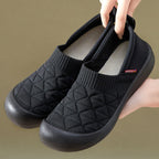 Damen bequeme Slip-On Schuhe mit elastischem Kragen R&B