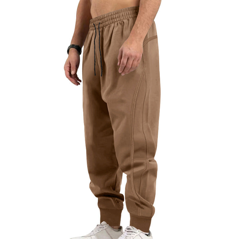Herren sportliche Jogginghose mit elastischem Bund und Taschen R&B