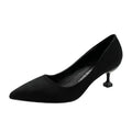 Damen elegante Spitzenpumps mit stilvollem Blockabsatz